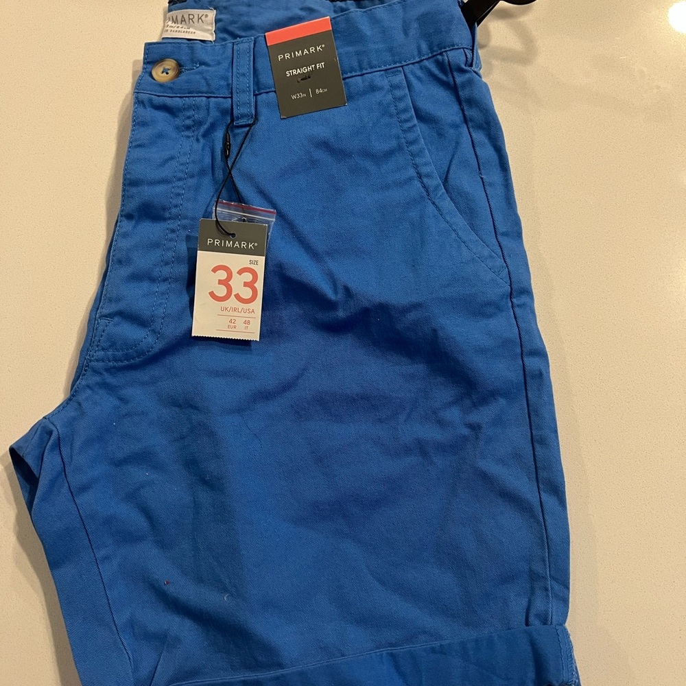 Primark Vibrant Blue Casual Trousers
